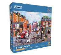 Gibsons Britain at War 500 Piece Jigsaw Puzzle Beautiful Colourful Artwork Nostalgic Historic Sustainable Jigsaw for Adults Teens | Premium 100% Recycled Board Great Gift Gibsons Games