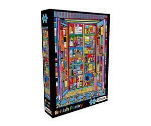 Gibsons British Pantry 1000 Piece Jigsaw Puzzle for Adults - Celebrating British Pop Culture, Icons & Snacks, Artwork by Blanchouse - Sustainably Made in the UK/EU for Puzzle Lovers