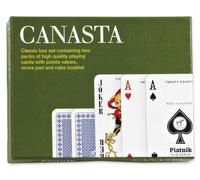 Canasta Card Game Set - Premium Double Deck Playing Cards for Adults & Families, Classic Canasta Game, Easy Shuffle, Durable & Giftable