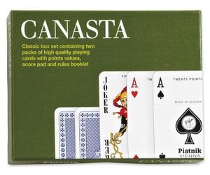 Gibsons Canasta Double Deck Playing Cards from Piatnik | Card Game | Pack of cards, Green