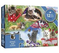 Gibsons Cats | 12 XXL Piece Jigsaw Puzzle | Dementia Puzzle | Extra Large Piece Jigsaw Puzzle for Alzheimer’s | Premium 100% Recycled Board | Gift for Elderly Grandparents