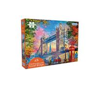 Gibsons Clearing Skies Over Tower Bridge 1000 Piece Jigsaw Puzzle Beautiful Colourful Artwork London Skyline Sustainable Jigsaw for Adults Teens | Premium 100% Recycled Board Great Gift Gibsons Games