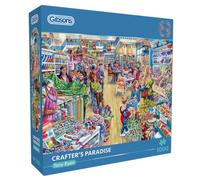 Gibsons Crafter's Paradise 1000 Piece Jigsaw Puzzle Beautiful Colourful Art Craft Shop Sustainable Jigsaw Puzzle for Adults | Premium 100% Recycled Board | Great Gift | Gibsons Games