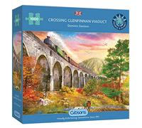 Crossing Glenfinnan Viaduct | 1000 Piece Jigsaw Puzzle | Steam Train Puzzle | Sustainable Jigsaw Puzzle for Adults | Premium 100% Recycled Board | Great Gift for Adults | Gibsons Games
