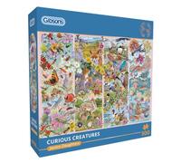 Gibsons Curious Creatures 500 Piece Jigsaw Puzzle Beautiful Colourful Wildlife Botanical Nature | Sustainable Jigsaw Puzzle for Adults Teens | Premium 100% Recycled Board | Great Gift | Gibsons Games