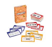 Gibsons Dingbats To Go Mind-Bending Brain Teasers Word Game - Orange Box with 100 Puzzle Cards, Fun Family Travel Game for Kids & Children Ages 10+, 13 x 9 x 2.5 cm, 1+ Players