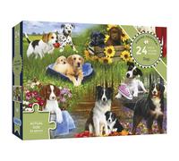 Gibsons Dogs 24 XXL Piece Jigsaw Puzzle - Dementia-Friendly Puzzle from the Piecing Together Collection - Illustrated by Lisa Alderson - Premium Sustainable Puzzle Made in the UK/EU