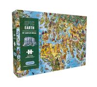 Gibsons Epic Earth 1000 Piece Jigsaw Puzzle for Adults - Illustrated World Map by Hartwig Braun - Challenging Educational Geography Puzzle - Premium Sustainable Gift for Map Lovers