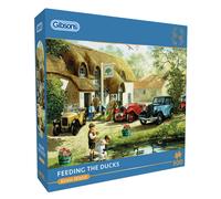 Gibsons Feeding the Ducks 500 Piece Jigsaw Puzzle Countryside Nostalgia Adults