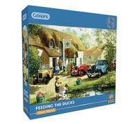 Gibsons Feeding the Ducks 500 Piece Jigsaw Puzzle Beautiful Colourful Countryside Nostalgic Traditional Sustainable Jigsaw Puzzle for Adults Teens Premium 100% Recycled Board Great Gift Gibsons Games
