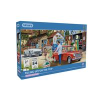 Gibsons Filling Up for the Trip 636 Piece Jigsaw Puzzle Panoramic Nostalgia Gift