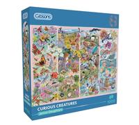 Curious Creatures 1000 Piece Jigsaw Puzzle | Wildlife Jigsaw Puzzle | Sustainable Jigsaw Puzzle for Adults | Premium 100% Recycled Board | Great Gift for Adults | Gibsons Games,(G6381)