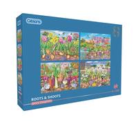 Gibsons Games Roots & Shoots 4 x 500 Piece Jigsaw Puzzle Toys G5066