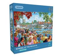 Rowing at the Regatta 1000 Piece Jigsaw Puzzle | Nostalgic Jigsaw Puzzle | Sustainable Jigsaw Puzzle for Adults | Premium 100% Recycled Board | Great Gift for Adults | Gibsons Games