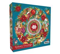 Gibsons Games Seasons Greetings Circular 500 Piece Jigsaw Puzzle Toys G3707