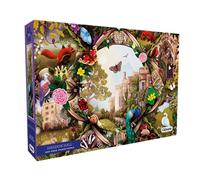 Gibsons Haddon Hall 1000 Piece Jigsaw Puzzle for Adults - Peak District Nature British History Beautiful Colourful Artwork by Anna Stead - Sustainably Made in the UK/EU - Great Gift