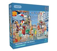Gibsons Heading for the Beach - 1000 Piece Recycled Board Sustainable Puzzle for Adults - Great Gift