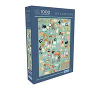 Gibsons It's a Cat's Life 1000 Piece Jigsaw Puzzle for Adults & Teens - Cats Beautiful Artwork, Part of The Art File Collection - Premium Sustainable Puzzle Made in the UK/EU - Great Gift