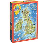 Great Britain & Ireland Jigmap | 250 Piece Children’s Jigsaw | Great Britain Map | Premium 100% Recycled Board | Bright, Colourful Puzzle for Boys & Girls | Great Gift for Older Kids | Gibsons Games
