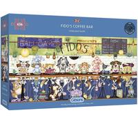 Fido's Coffee Bar 636 Piece Jigsaw Puzzle | Sustainable Puzzle for Adults | Premium 100% Recycled Board | Great Gift for Adults | Gibsons Games