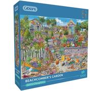 Beachcomber's Garden | 1000 Piece Jigsaw Puzzle | Beach Garden Puzzle | Janice Daughters | Sustainable Jigsaw Puzzle for Adults | Premium 100% Recycled Board | Great Gift for Adults | Gibsons Games