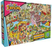 Gibsons Jokesaws Shakespeare Shake-up 1000 Piece Jigsaw Puzzle Colourful Comedy Artwork Love to Laugh Sustainable Jigsaw Puzzle for Adults Teens | Premium 100% Recycled Board Great Gift Gibsons Games