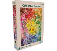 Gibsons RHS Colours of Nature 1000 Piece Jigsaw Puzzle for Adults - Vibrant Gradient Montage of Flowers and Plants for Garden Lovers - Sustainably Made in the UK/EU