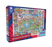 Gibsons Jokesaws Medals in the Making | 1000 Piece Jigsaw Puzzle | Sport Comedy Jigsaw | Sustainable Jigsaw Puzzle for Adults | Premium 100% Recycled Board | Great Gift for Adults | Gibsons Games