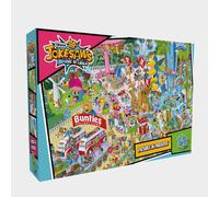 Gibsons Jokesaws Trouble in Paradise 1000 Piece Jigsaw Puzzle | Holiday Comedy Fun Cartoon | Sustainable Jigsaw Puzzle for Adults Teens | Premium 100% Recycled Board | Great Gift | Gibsons Games