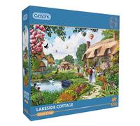 Gibsons Lakeside Cottage 500 Piece Jigsaw Puzzle | Traditional Nostalgic Countryside | Sustainable Puzzle for Adults Teens | Premium 100% Recycled Board | Great Gift | Gibsons Games