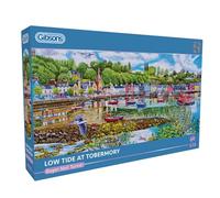 Low Tide at Tobermory | 636 Piece Jigsaw Puzzle | Panoramic Seaside Puzzle | Sustainable Jigsaw Puzzle for Adults | Premium 100% Recycled Board | Great Gift for Adults | Gibsons Games