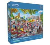 Gibsons Market Day Norwich 1000 Pc Jigsaw Puzzle for Adults & Teens Great Gift