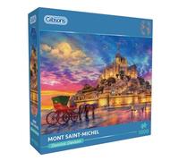 Gibsons Mont St Michele 1000 Piece Jigsaw Puzzle for Adults - France - Sustainable for Adults - Premium 100% Recycled Board - Great Gift