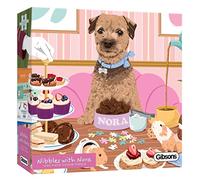 Nibbles with Nora | 1000 Piece Jigsaw Puzzle | Minimalist Dog Artwork | Sustainable Jigsaw Puzzle for Adults | Premium 100% Recycled Board | Great Gift for Adults | Gibsons Games