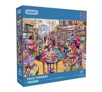 Gibsons Page Turners 1000 Piece Jigsaw Puzzle for Adults & Teens - Vibrant Bookstore Scene - Eco-Friendly Puzzle Made from 100% Recycled Board for Puzzle Enthusiasts