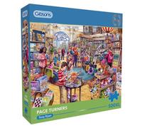 Gibsons Page Turners 500XL Jigsaw Puzzle for Adults - Extra Large Pieces - Delightful Bookshop Artwork by Tony Ryan - Sustainable Paper Packaging, Premium Quality Puzzle - Great Gift Idea
