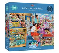 Gibsons Pocket Money Picks | 1000 Piece Jigsaw Puzzle | Traditional Nostalgic Childhood | Sustainable Jigsaw for Adults | Premium 100% Recycled Board | Great Gift for Adults | Gibsons Games