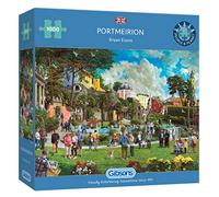 Portmeirion | 1000 Piece Jigsaw Puzzle | Holiday Park Puzzle | Sustainable Jigsaw Puzzle for Adults | Premium 100% Recycled Board | Great Gift for Adults | Gibsons Games