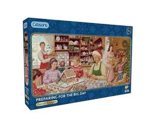 Gibsons Preparing for the Big Day 636 Piece Christmas Jigsaw Daniel Rodges G4062