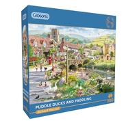 Gibsons Puddle Ducks & Paddling 500 Piece Jigsaw Puzzle Nostalgic Beautiful Colourful Artwork Sustainable Jigsaw Puzzle for Adults Teens | Premium 100% Recycled Board | Great Gift | Gibsons Games