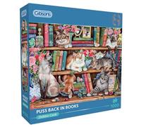 Puss Back In Books 1000 Piece Jigsaw Puzzle