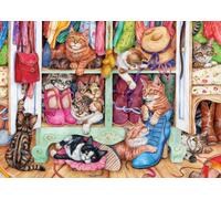 Gibsons Puss in Boots by Debbie Cook 1000 piece jigsaw puzzle