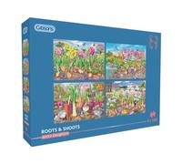 Gibsons Jigsaw Puzzle Roots and Shoots - Spring Garden - 4 x 500 pieces - 100% Recycled Board