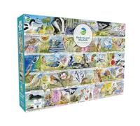 Gibsons RSPB Birdsong & Bluebells 1000 Piece Jigsaw Puzzle Beautiful Colourful Artwork British Birds Animals Sustainable Jigsaw for Adults Teens | Premium 100% Recycled Board Great Gift Gibsons Games
