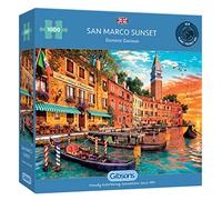 San Marco Sunset | 1000 Piece Jigsaw Puzzle | Venice Jigsaw Puzzle | Sustainable Jigsaw Puzzle for Adults | Premium 100% Recycled Board | Great Gift for Adults | Gibsons Games