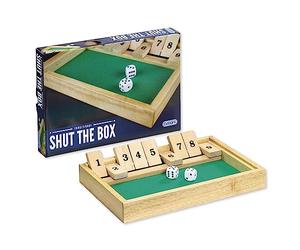 Gibsons Shut the Box | Luxury Wooden Game | Traditional Dice and Counting Board Game Games