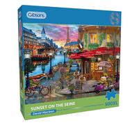 Gibsons Sunset on the Seine 500XL Piece Extra Large Jigsaw Puzzle - Paris Scene, 100% Recycled Board, Adult Gift