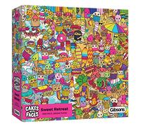 Gibsons Sweet Retreat 1000 Piece Jigsaw Puzzle Cute Colourful Sweets Candy Contemporary Design Cartoon Sustainable Jigsaw for Adults Teens Premium 100% Recycled Board | Great Gift Gibsons Games