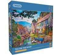 Gibsons Tea on the River by Dominic Davison 500 piece jigsaw puzzle