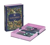 Backgammon Set Classic Wooden Board Game by Gibsons & The Art File, Woodland Luxury Design with Checkers, 2 Players, Ages 6+, 28 x 20 x 4.5 cm
